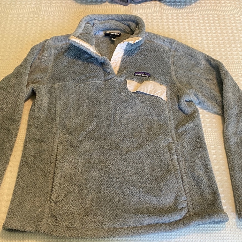 Patagonia Gray Retool T-snap Fleece Pullover medium